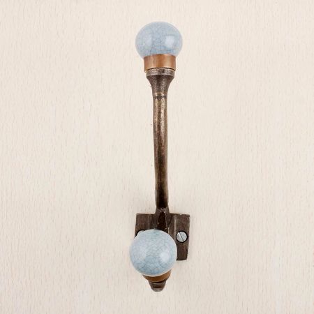 Grey Crackle Iron Hooks-EHG-87